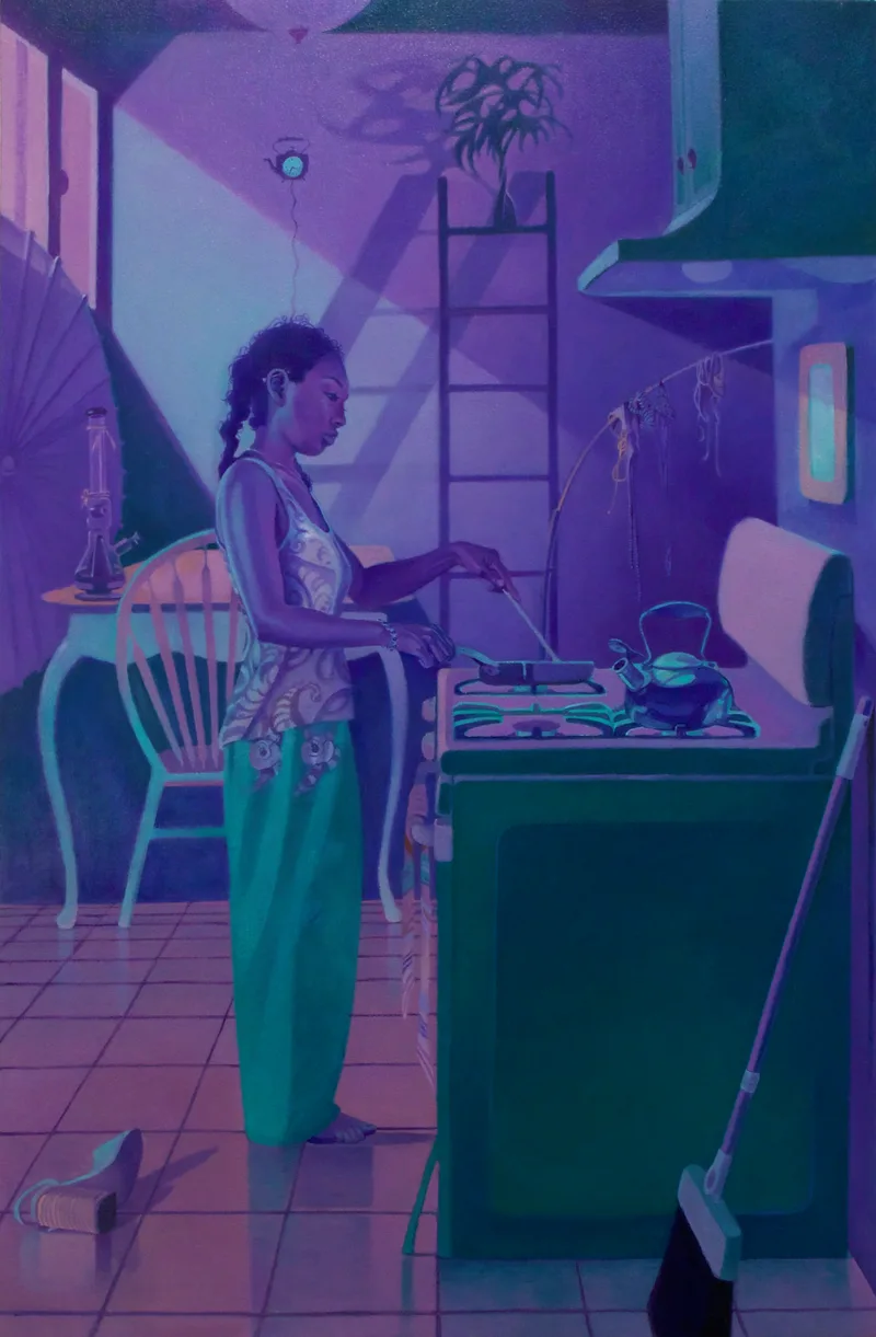 Slipper, 2025
oil on canvas
30 x 46”